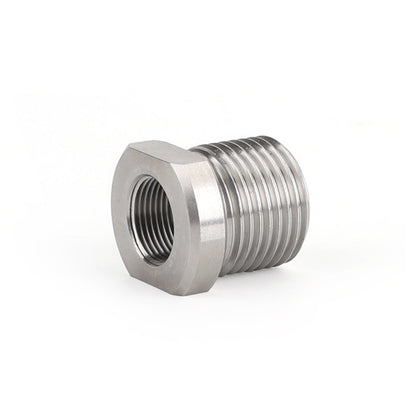 1/2-28 to 3/4-16 Threaded Oil Filter Adapter Stainless Steel