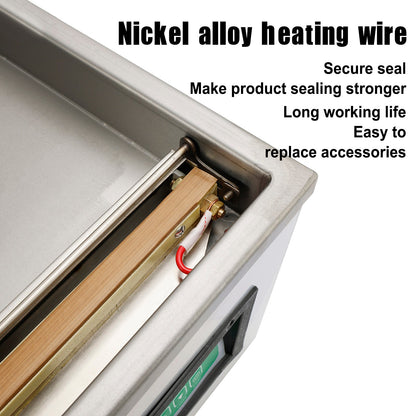 DZ-260C Commercial Vacuum Food Packaging Machine 120W Chamber Digital Sealer (Copy)