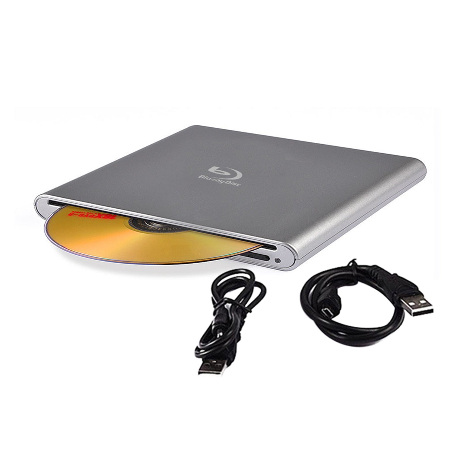 External Blu-Ray BD Burner – USB 3.0 Slim Slot-In DVD RW CD Writer Portable Optical Drive for Laptop & PC