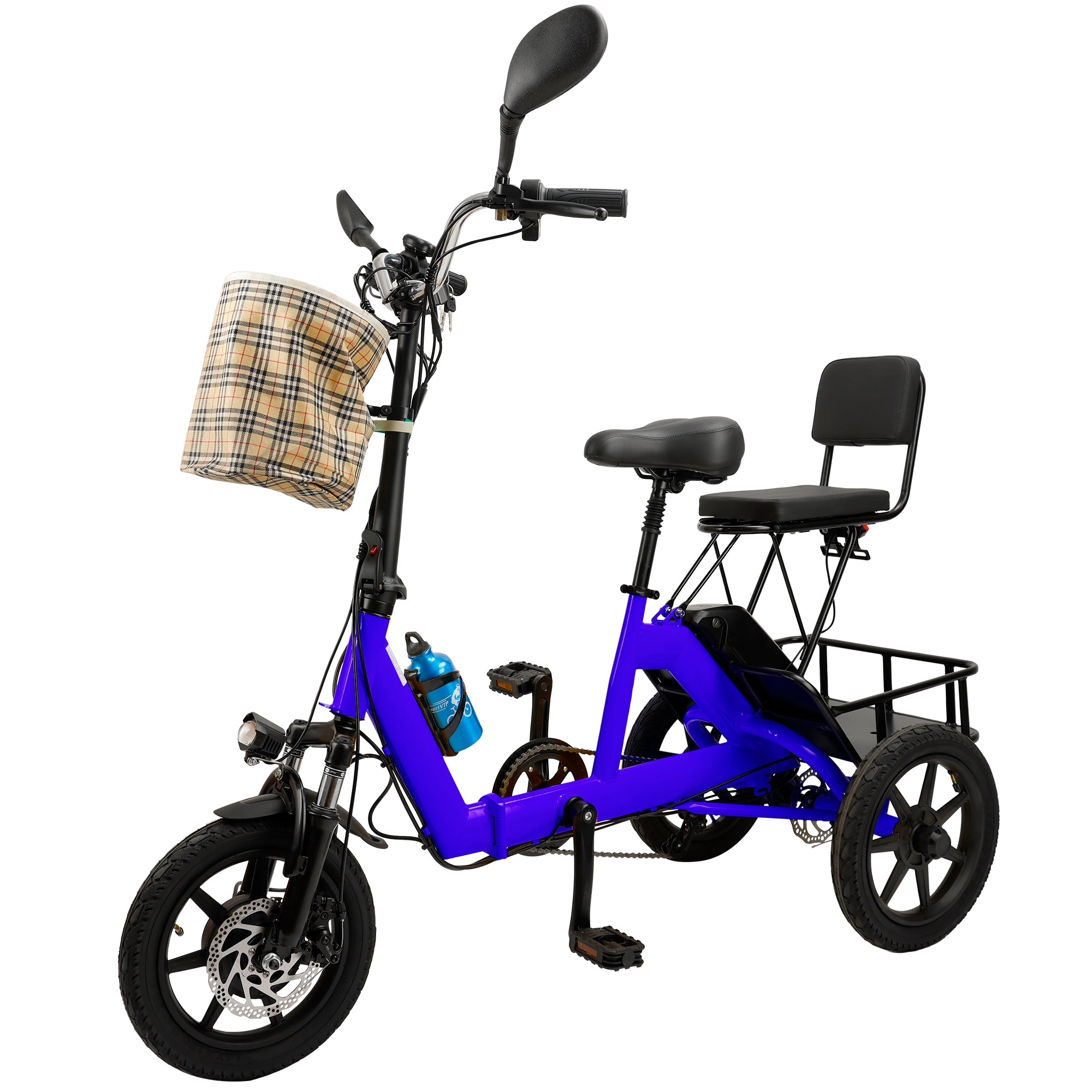 3 Wheel E-Trike Electric tricycle for Adult Folding Motorized 48V 350W