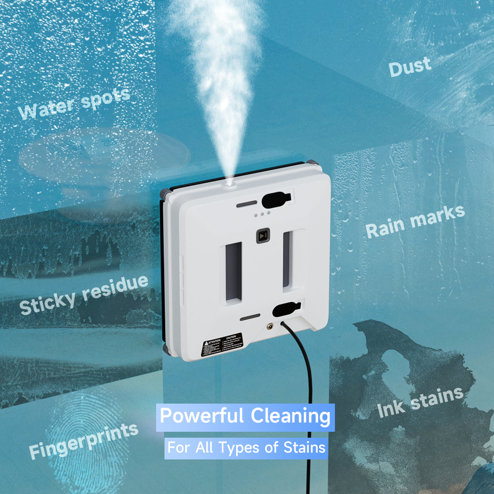 Smart Window Cleaning Robot with Auto Route Planning - for Home Window Glass Wiping