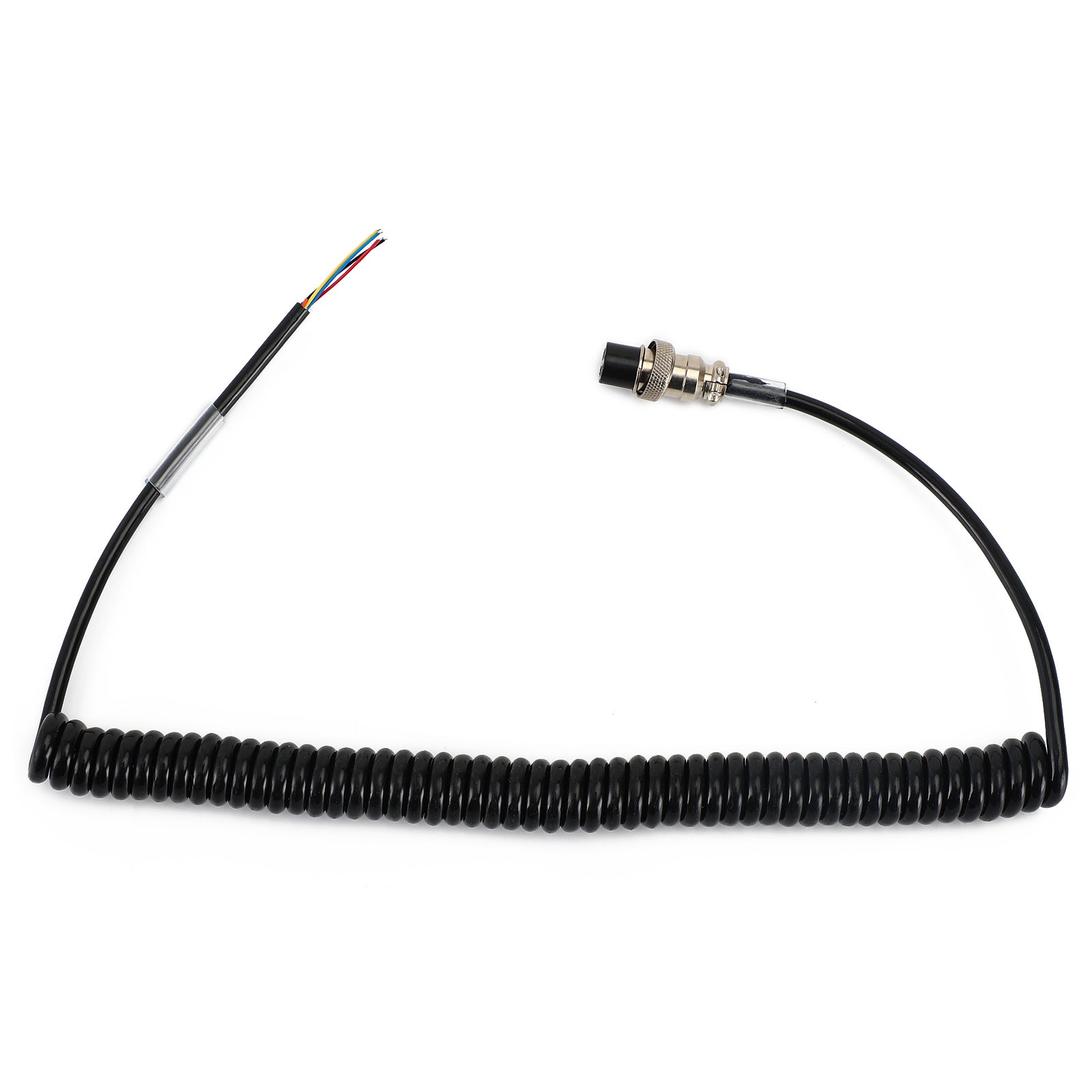 Microphone Coiled Replacement Cord Cable 4Pin For Pr550 Pr3100 Car Walkie Talkie