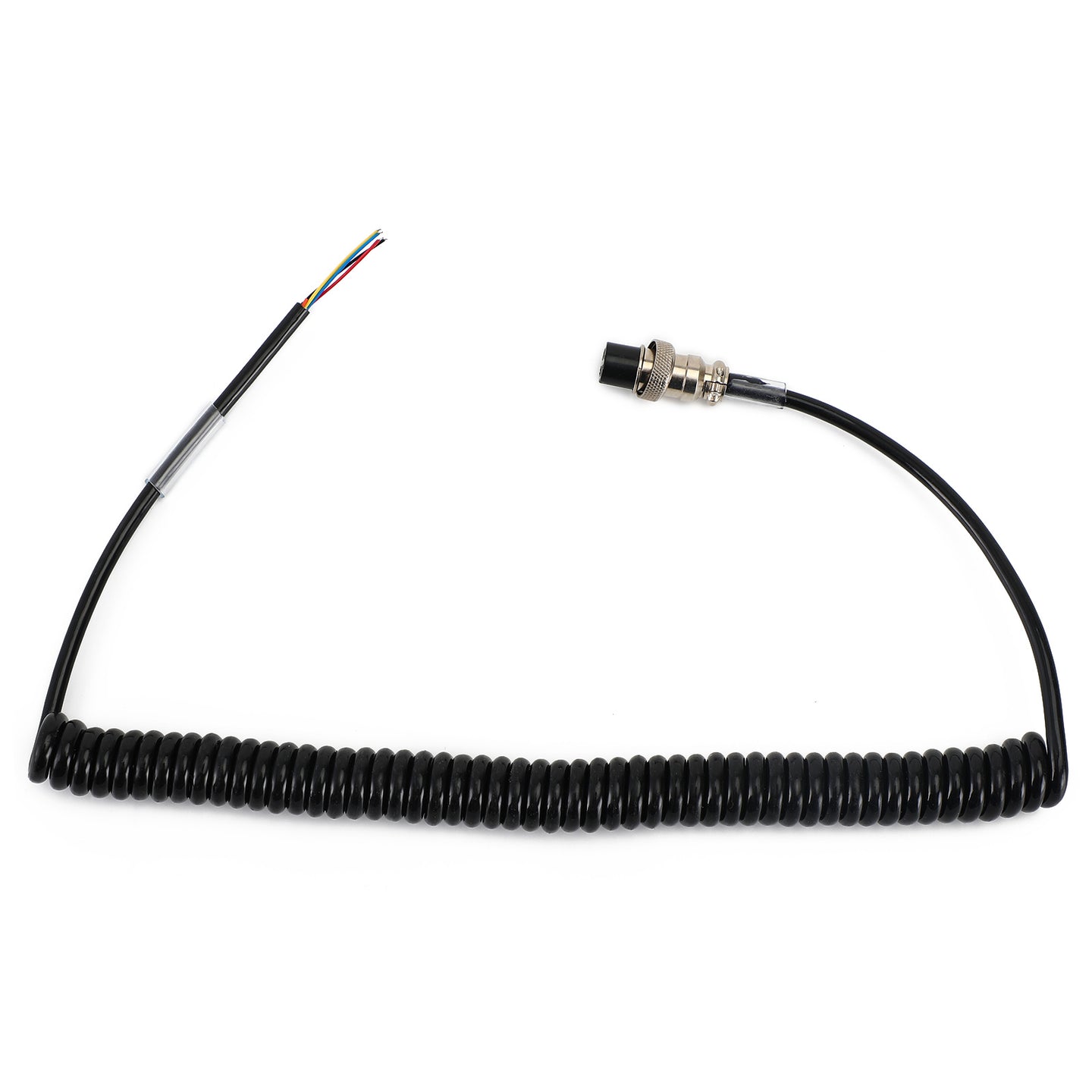 Microphone Coiled Replacement Cord Cable 4Pin For Pr550 Pr3100 Car Walkie Talkie