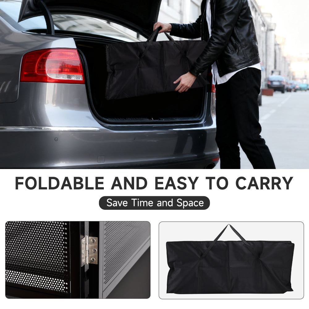 Portable DJ Facade Table Station 45"x42" Event Booth Facade Metal Foldable Frame