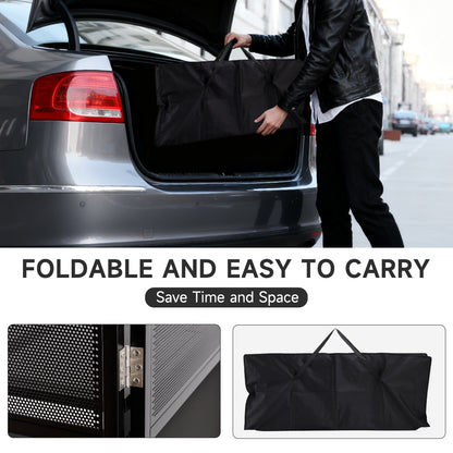 Portable DJ Facade Table Station 45"x42" Event Booth Facade Metal Foldable Frame