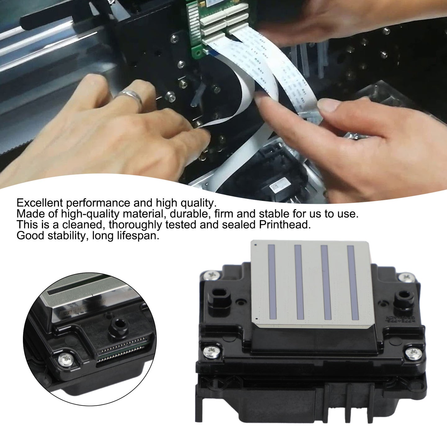 PRINTHEAD Fit for E pson WF4720 4730 EPS3200 Full Colors C7 C8 locked