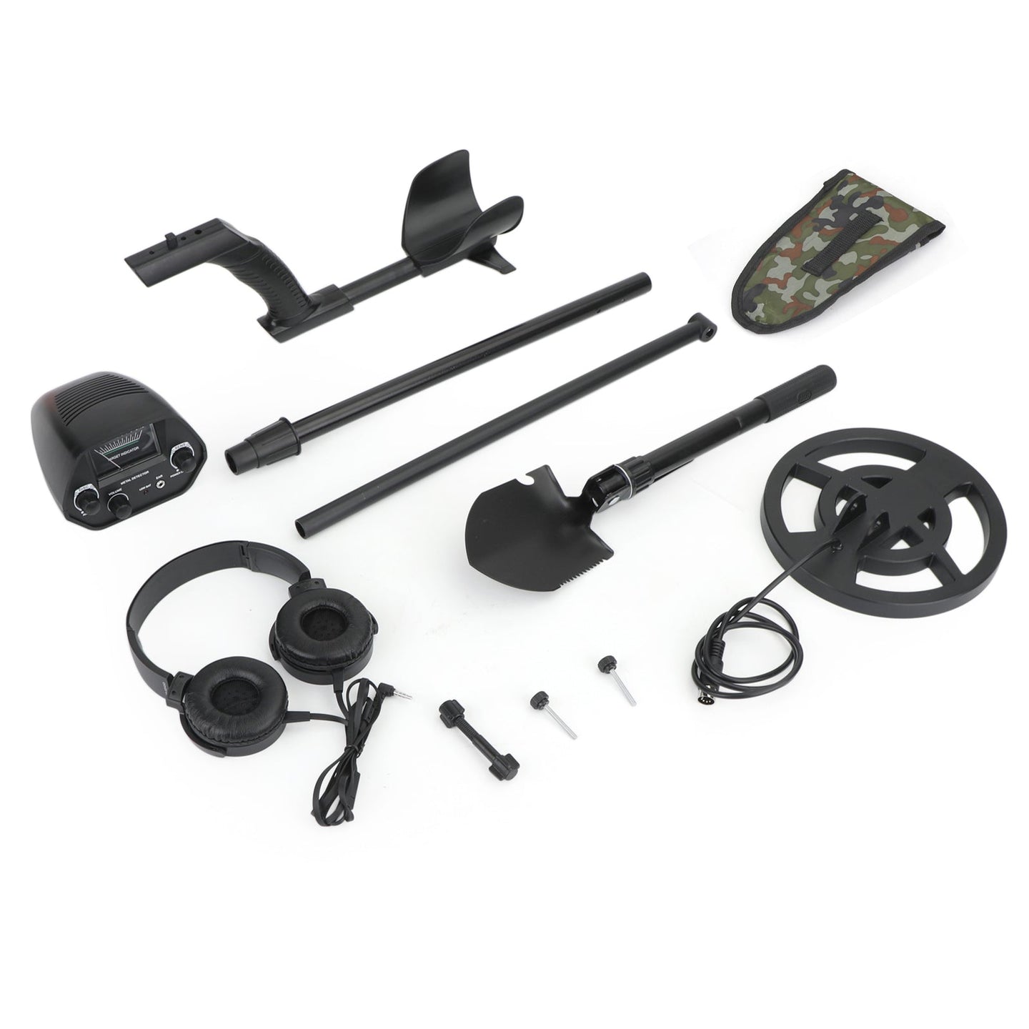Shovel + Headphone + Metal Detector Gold Digger Hunter Waterproof Deep Sensitive