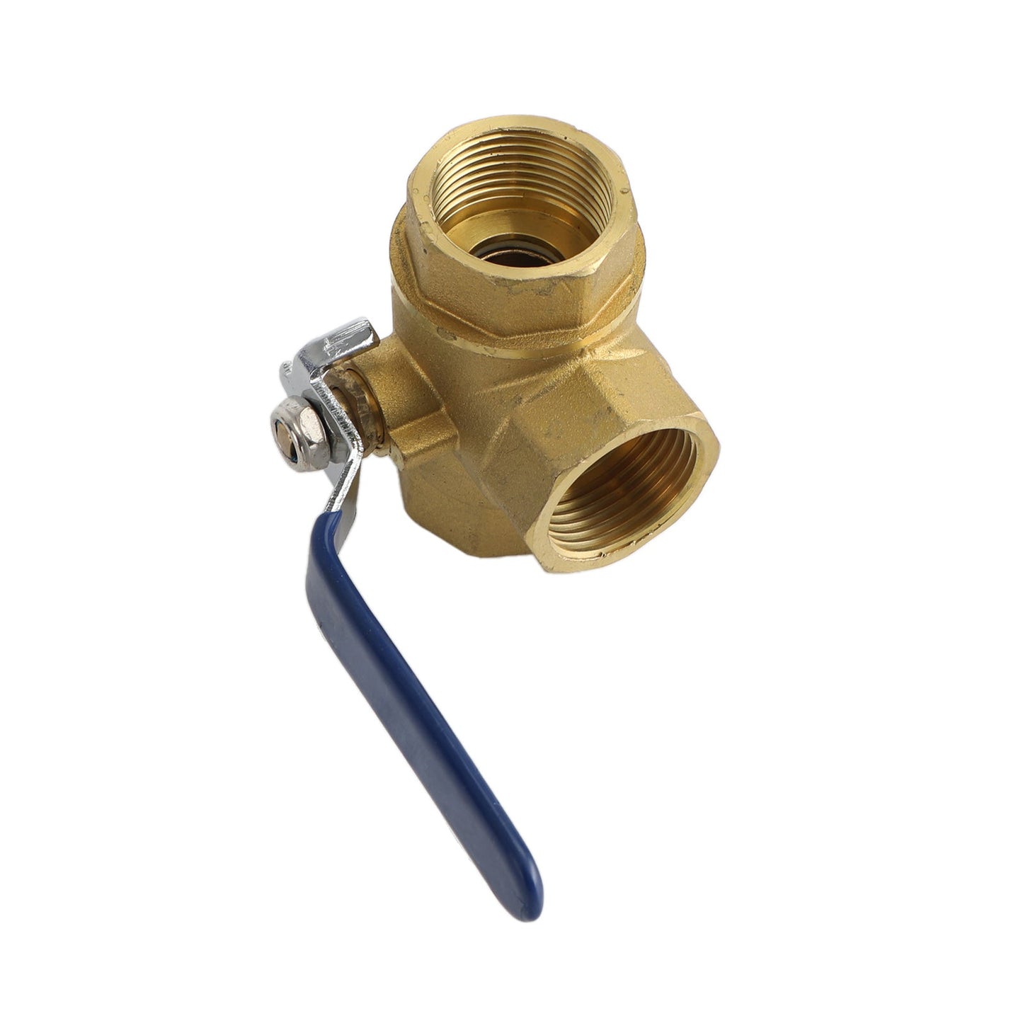 3-Way Ball Valve Female T Port Lever Handle Made Of Forged Brass