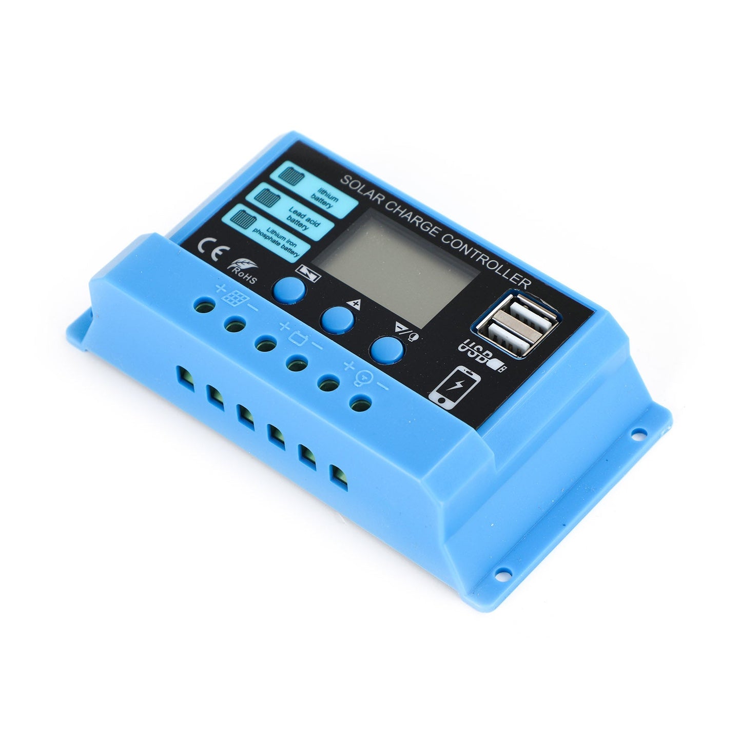 10A 20A 30A PWM Solar Charge Controller Regulator For Lifepo4 Lead Acid