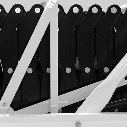 12-Step Folding Attic Ladder for 39.4" x 27.6" Opening, 660 lbs Capacity Wall-Mounted Pull-Down Loft Stairs, up to 9.84ft Floor Height (Black)