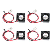 2 Pin Wire 4Pc Brushless DC Cooling Blower Fan 12V 0.05A 2010 20x20x10mm