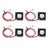 2 Pin Wire 4Pc Brushless DC Cooling Blower Fan 12V 0.05A 2010 20x20x10mm