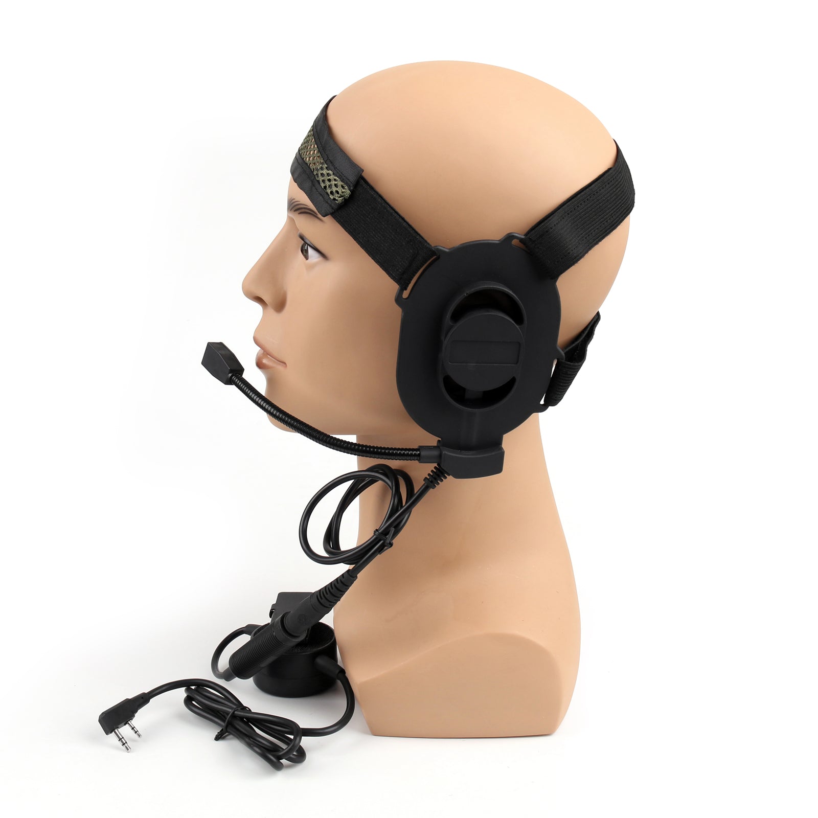1PCS 2Pin HD01 Z-Tactical Bowman Elite Headset Waterproof PTT For Kenwood Radio