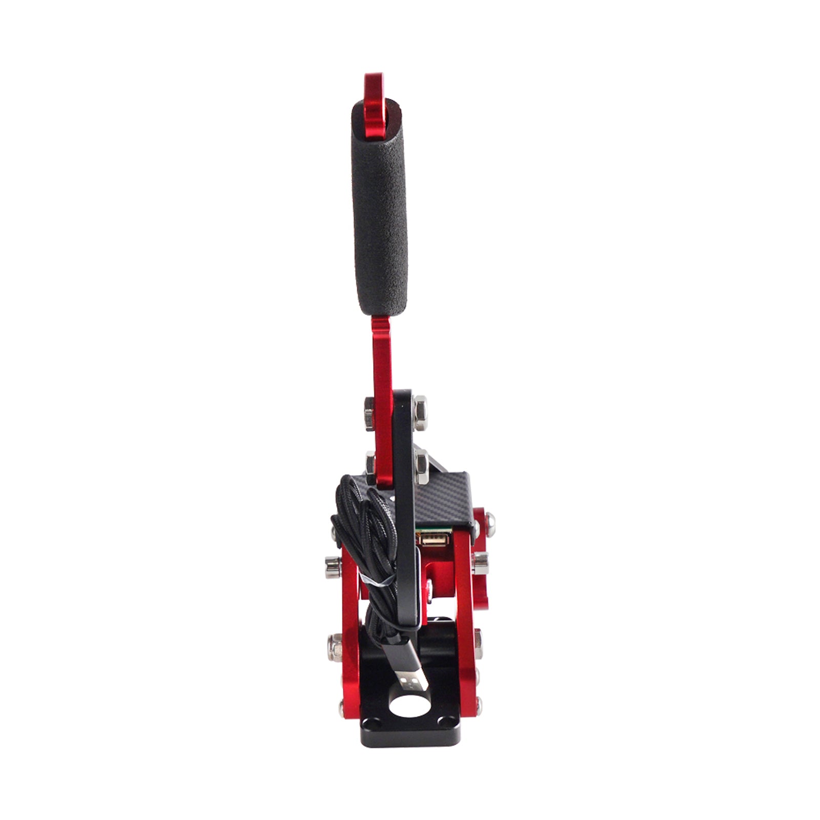 USB 3.0 14Bit Racing Handbrake for Xbox Series X/S & PC – Compatible with Logitech G920 Steering Wheel Stand (Red)