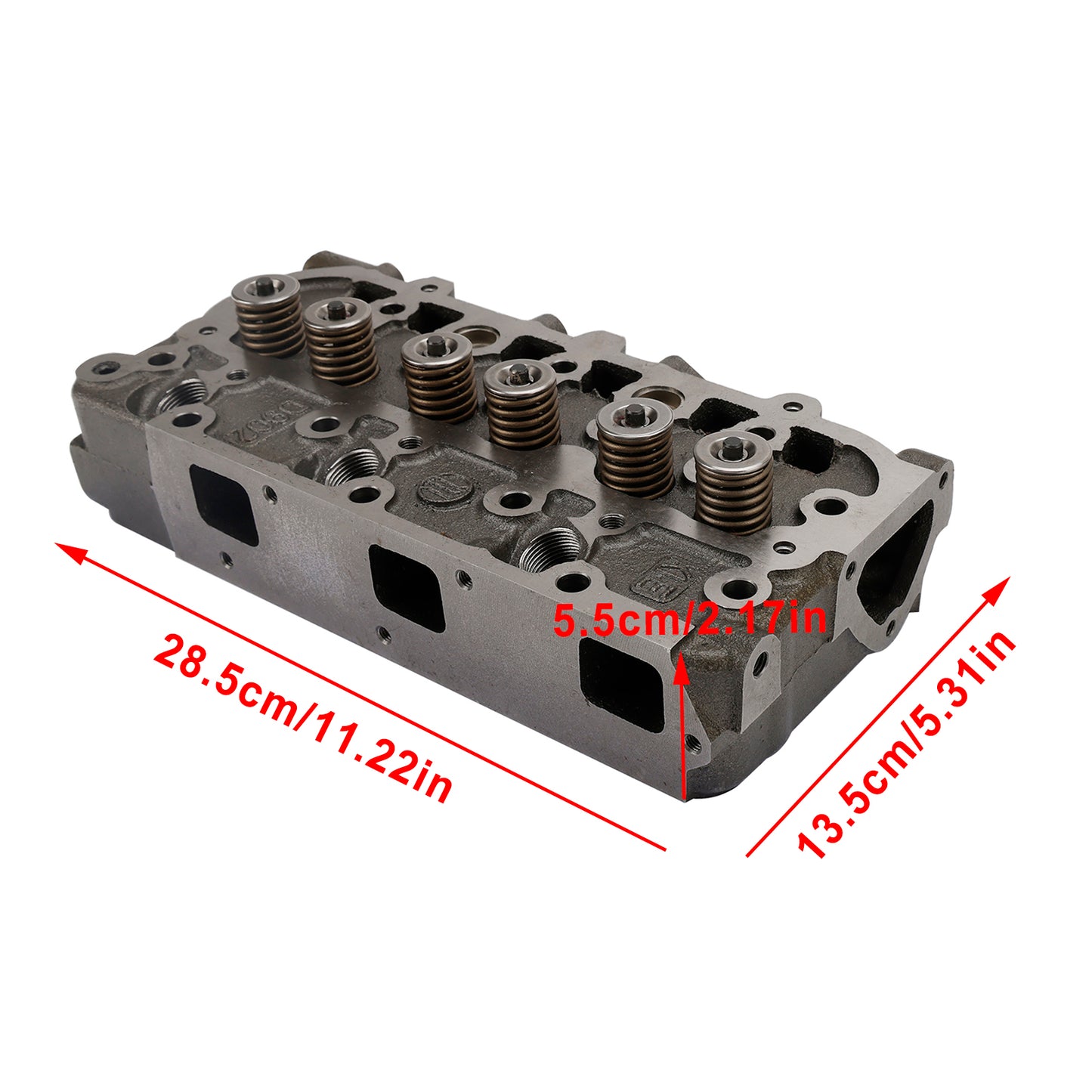 Complete Engine Cylinder Head with Valve Spring & Gasket Kit for Kubota D902 RTV900