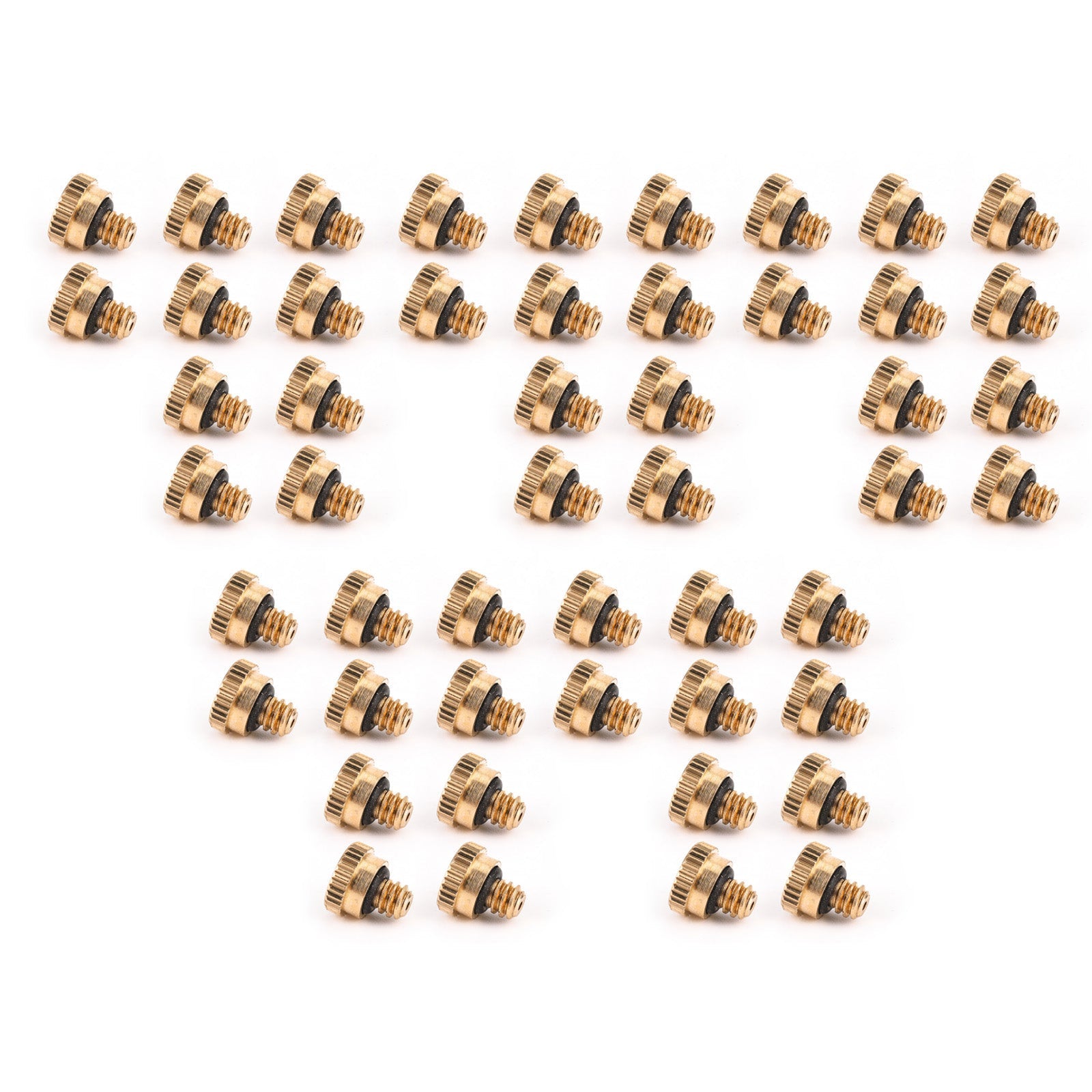 50pcs Brass Misting Nozzles Water Mister Sprinkle For Cooling System 0.016"