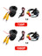 AHD/CVBS Three-Switch Rear View Car Camera Starlight Android Large Screen Image
