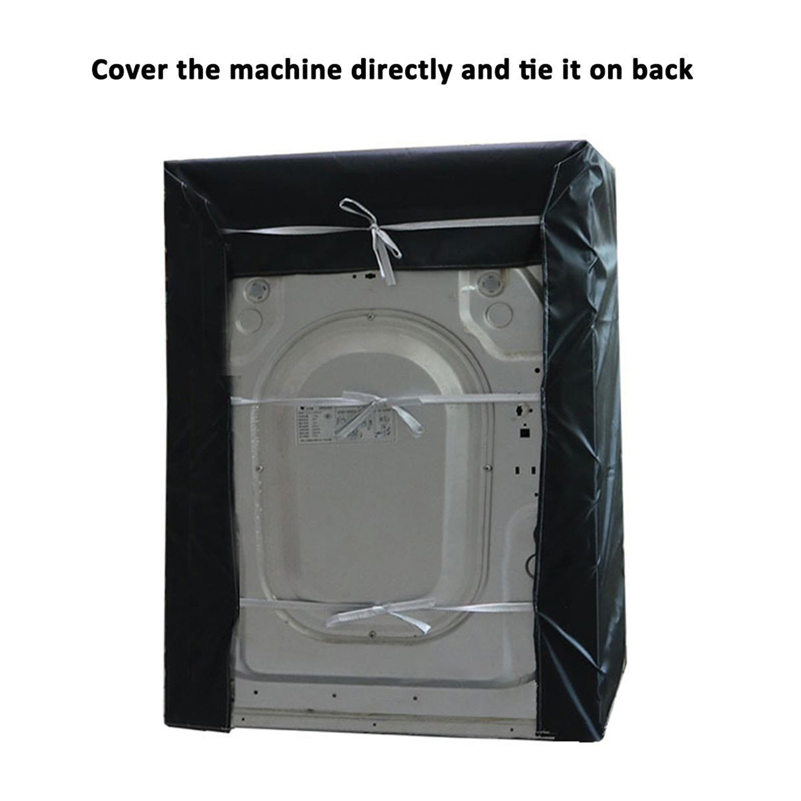 Waterproof Washing Machine Top Dustproof Cover Protect Front Load Washer Dryer, 63x68x100cm