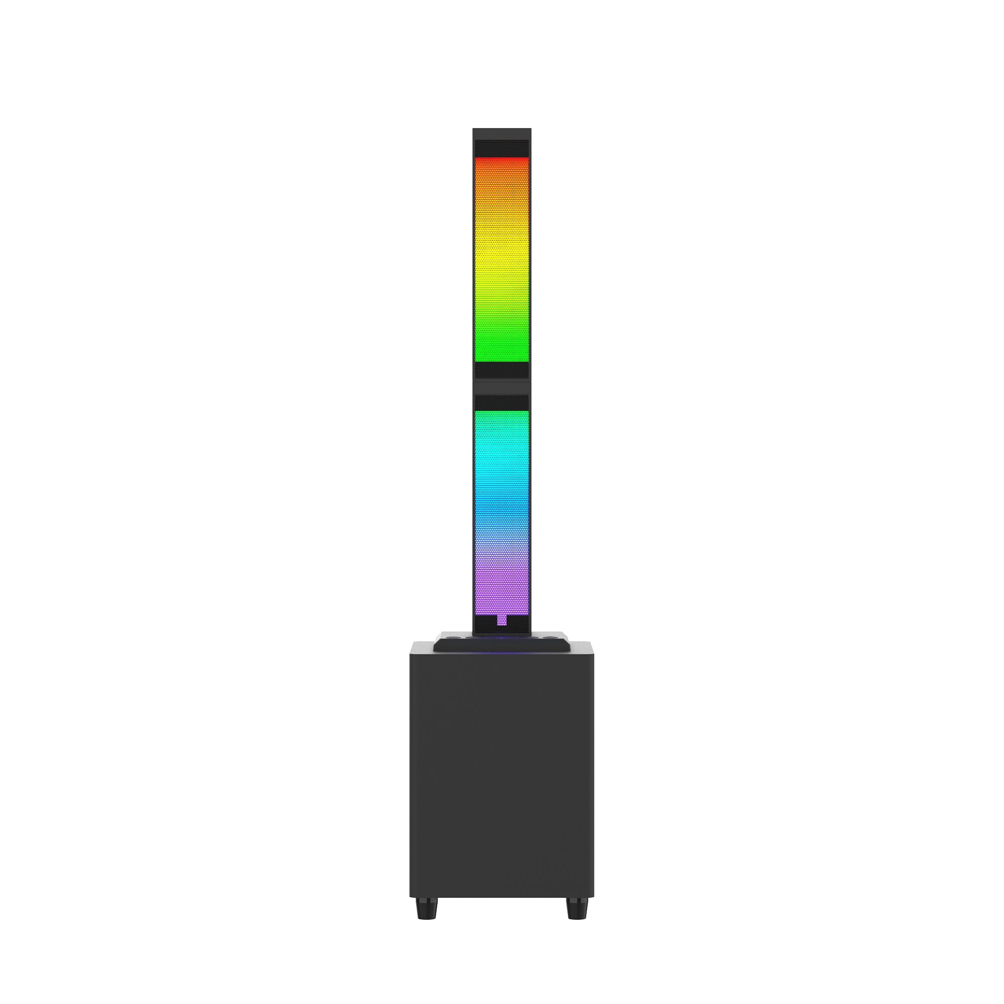 2.1 Channel Bluetooth Speaker System for Home Theater, Detachable Sound Tower with 4" Subwoofer, RGB Lights & Remote for TV, Gaming, Karaoke