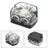 Plastic housing Distribution Block 1x0 In 2x0 GA Out Block Splitter Fusebox Heat resistant Splitter Nickel Plated Clear Cover for Car Audio Marine