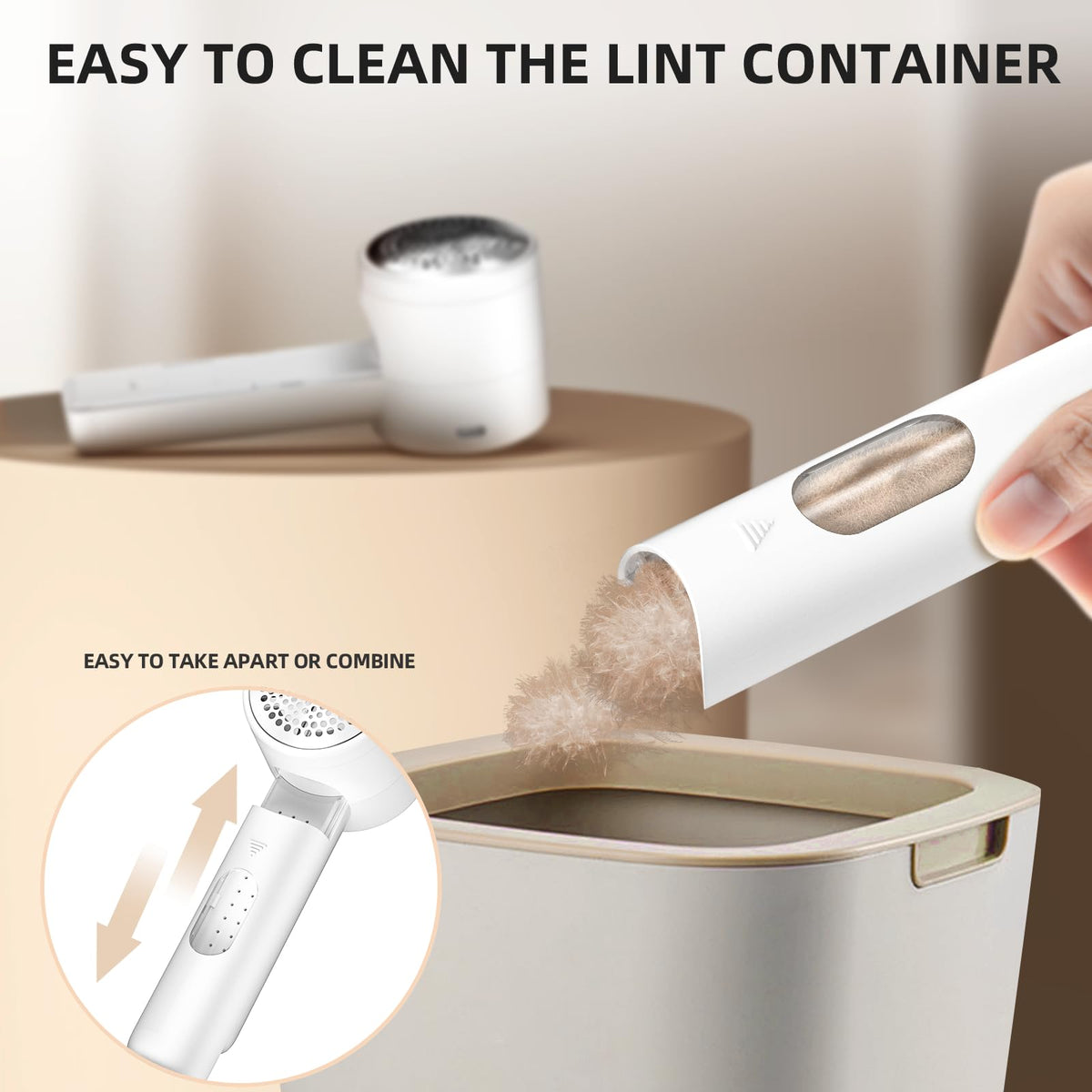 Rechargeable Fabric Shaver – 3-Speed Electric Lint Remover