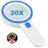 30X LED Magnifying Glass for Seniors