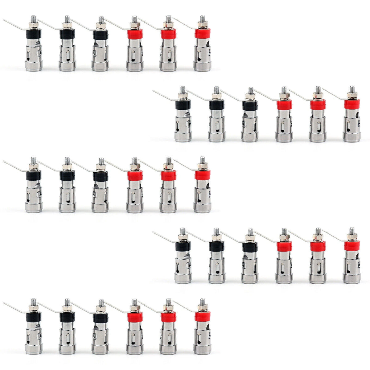 30Pcs Copper Binding Post Audio Amplifier Terminal With Spring Inside ...