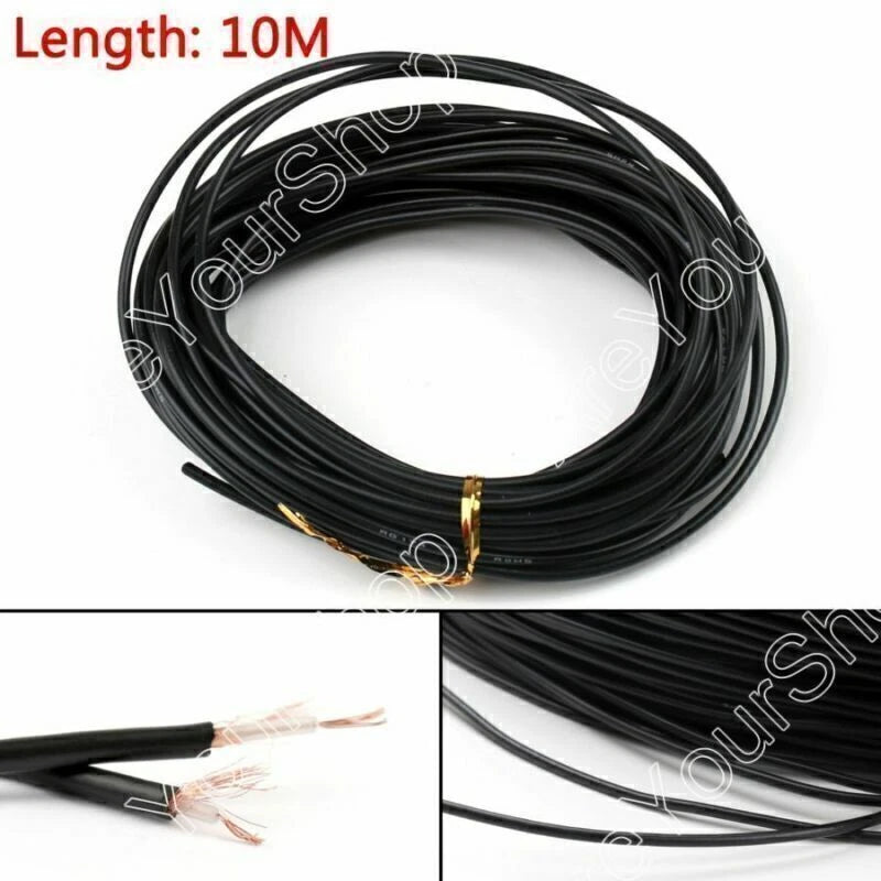 10 Meter M17/119-RG174 RF Coax Connector RG174 32ft 10m UE Coaxial Pigtail Cable 50ohm
