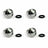 4Pcs 8mm Mini 1NO 2Pin Metal Momentary Push Button Switch 3A/250V For Car/Boat, 4PCS