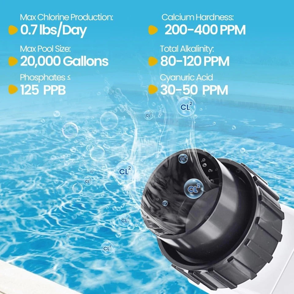 Safe & Easy IC20 Saltwater Chlorine Generator – Keep Your Pool Clean & Fresh