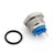 16mm 2 Pin Normally Closed Momentary NC Metal Push Button Switch 36V/2A Flat Round