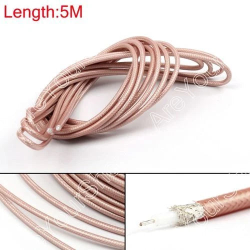 5M RG142 RF Coaxial Cable Connector 50ohm M17/60 RG-142 Coax Pigtail