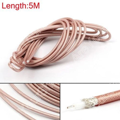 5M RG142 RF Coaxial Cable Connector 50ohm M17/60 RG-142 Coax Pigtail
