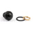 Waterproof 12mm Push Button Switch ON/OFF Self-Locking Industrial Grade Black 4PCS