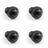 Waterproof 12mm Push Button Switch ON/OFF Self-Locking Industrial Grade Black 4PCS