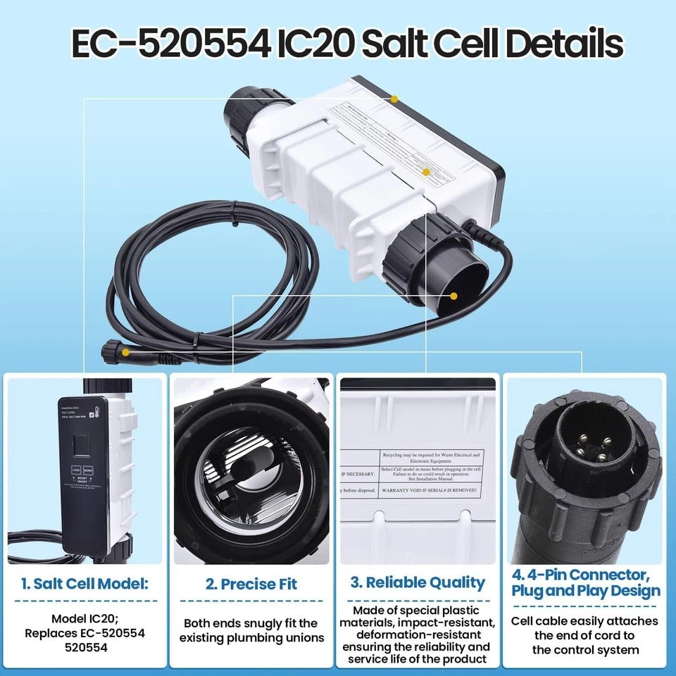 Safe & Easy IC20 Saltwater Chlorine Generator – Keep Your Pool Clean & Fresh